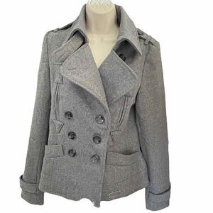 Buffalo David Bitton ~ Peabody ~ Grey Wool Coat ~ size Medium